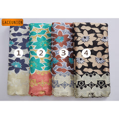 African Lace Fabric With Stones Embroidery Swiss Voile Lace In Switzerland High Quality Dubai Cotton