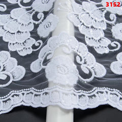 African Tulle Lace Fabric French Mesh Lace Fabric with Sequins