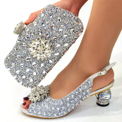 Nigerian women's shoes and bags Party shoes with bags African fashion shoes and bags Wedding shoes and bags