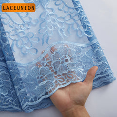 Sheer Bright Embroidery Floral Fabric