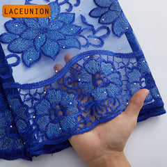 Sheer Bright Embroidery Floral Fabric