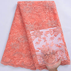 African French Lace Fabric for Elegant Wedding Dresses